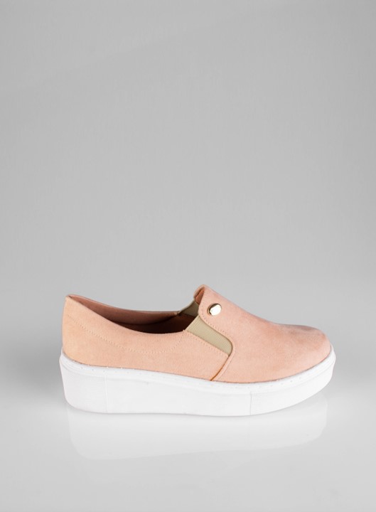 Tênis Slip On Camurça Rose Ayons