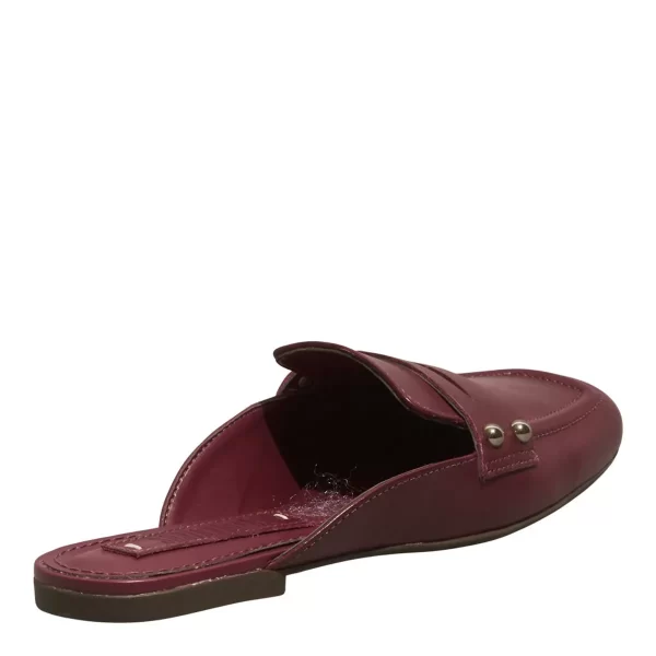 Mule Santa Lolla Couro Nobre Soft Vermelho Bordô - Image 4